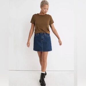 Madewell Curvy Denim High-Waist Mini Skirt / Size 30